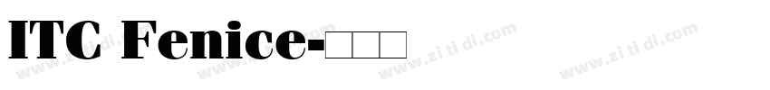 ITC Fenice字体转换